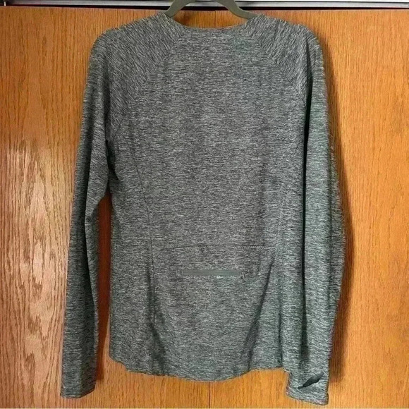 Athleta PACIFICA WRAP FRONT HEATHER TOP M - Picture 7 of 8